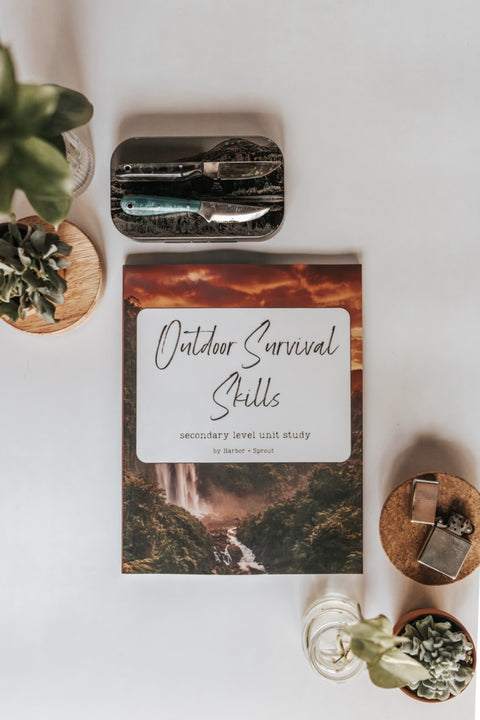 DIGITAL Outdoor Survival Skills Secondary Level Unit Study