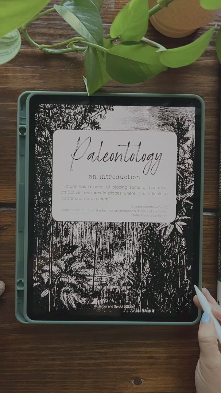 Paleontology Secondary Unit Study Harbor and Sprout